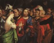 The adulterous woman - 洛伦佐·洛图